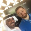 Moein Al Bastaki with celebrities